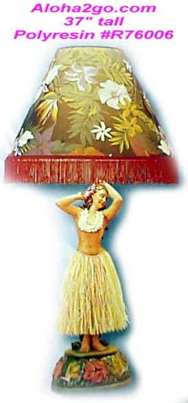 hula hawaiian lamps light fixtures - aloha2go.com